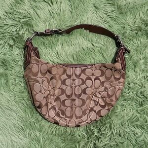 Coach Brown Signature Shoulder Bag